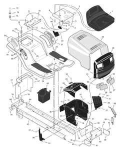 Part Location Diagram of F-000700L Murray Book, Instruction